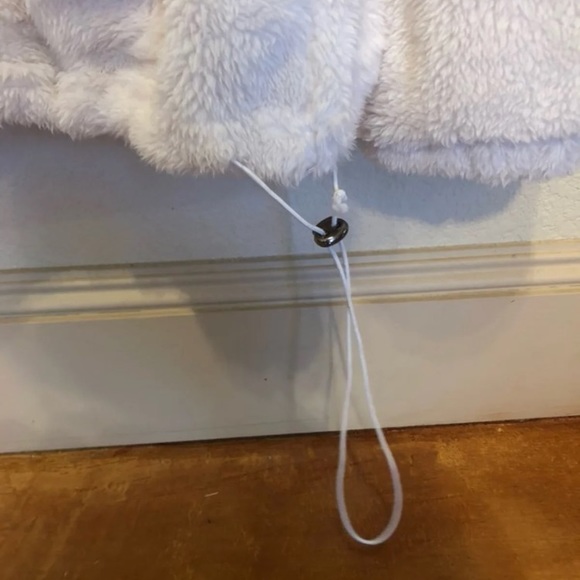 Leopard Fleece Hoodie Sweater Pullover S - Picture 2 of 4